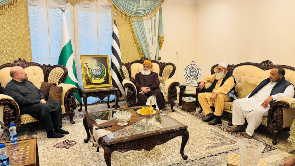 Hamas Representative meet JUI Chief