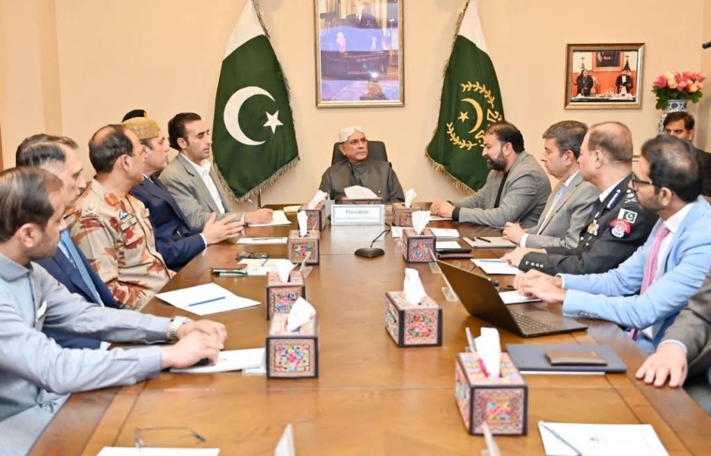 President chairs security meeting