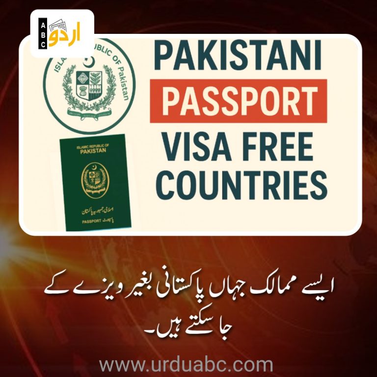 Visa free countries for Pakistan