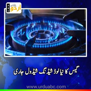 Gas load shedding schedule