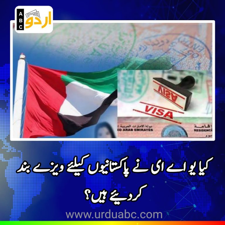 UAE stop Visa for Pakistanis