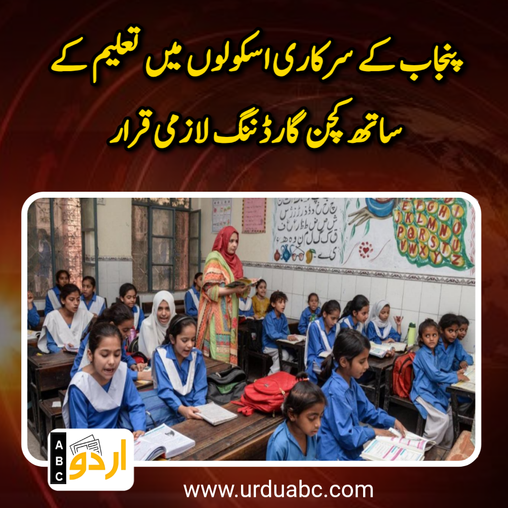 Kitchen gardening training in Punjab schools