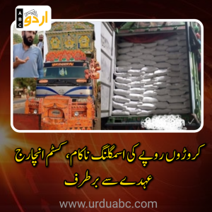 حساس ادارے کی بڑی کارروائی، کروڑوں روپے کی اسمگلنگ ناکام، کسٹم انچارج عہدے سے برطرف