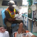 Young injured due bike accident