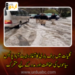 Snowfall started in galiyat