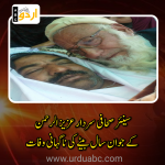 Young son died of a journalist