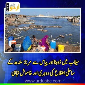 سیلاب میں ڈوبنا اور پیاس سے مرنا: سندھ کے ساحلی اضلاع کی دوہری اور خاموش تباہی